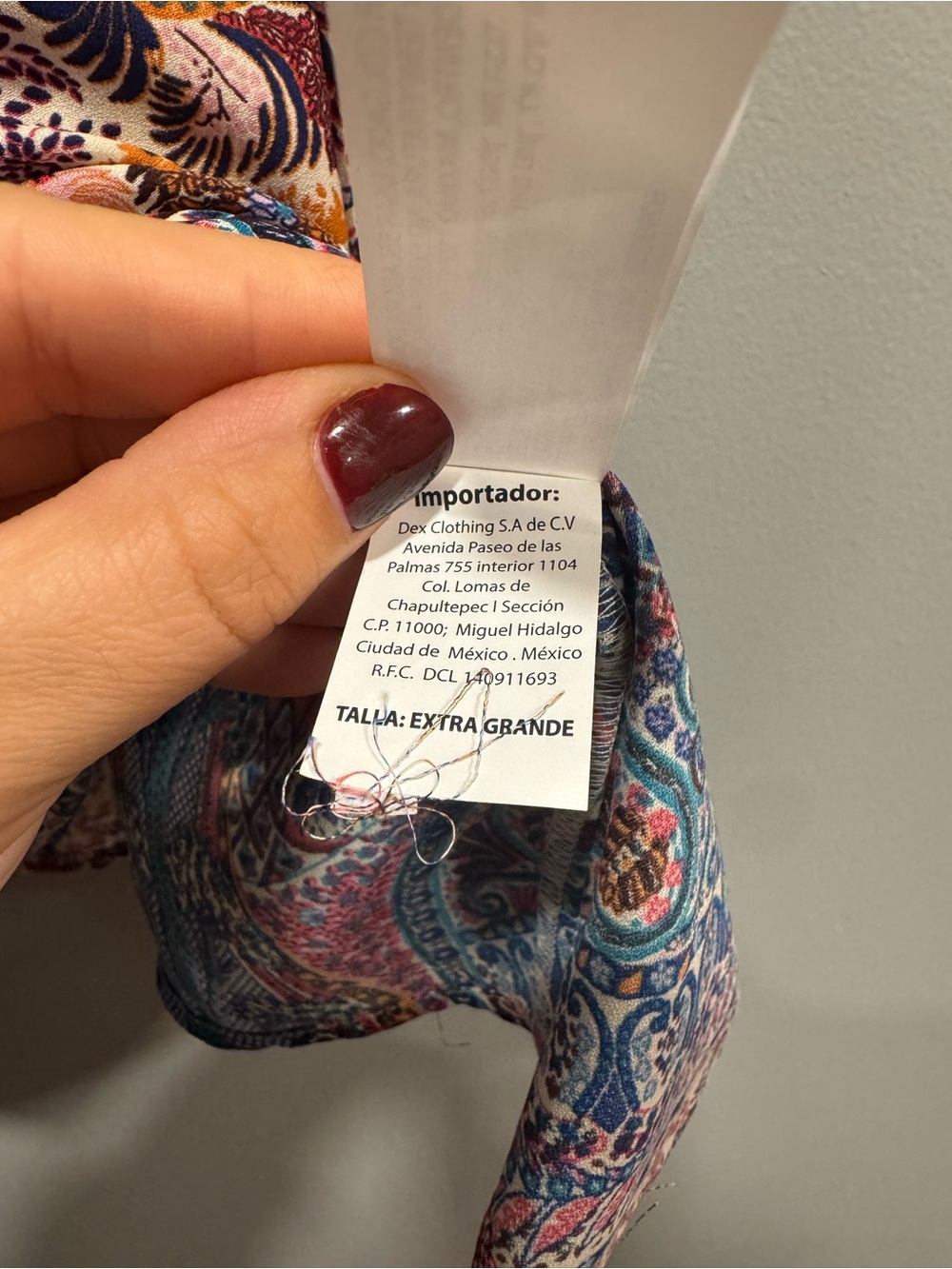 NWT Dex Floral and Paisley Tank Size XL - Picture 9 of 9